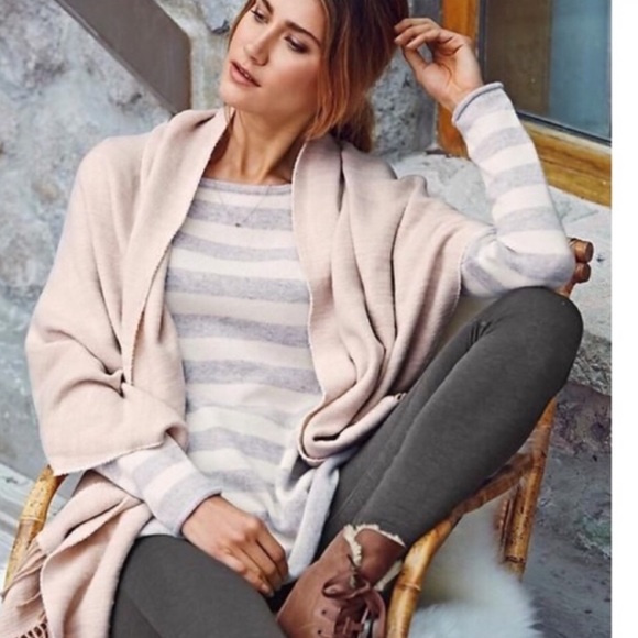 Athleta Sweaters - Athleta striped cashmere pullover sweater